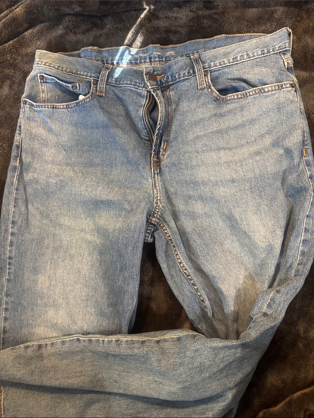 Old Navy Men's Relaxed Light Wash Denim Jeans
